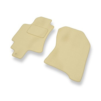 Fußmatten Auto für Subaru Tribeca II SUV (2007-2014) - Premium Velours beige Automatten Autoteppiche