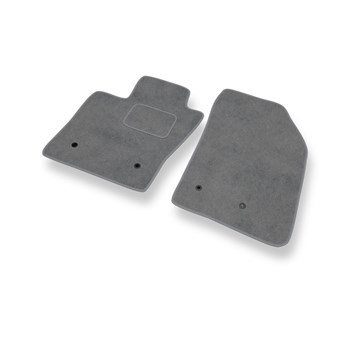 Fußmatten Auto für Fiat 500X Crossover (2015-2024) - Premium Velours graue Automatten Autoteppiche