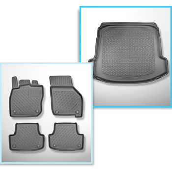 Set Kofferraumschale und angepasste Autoteppiche TPE für: Audi A3 8Y Limousine (04.2020-....)