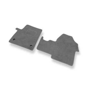 Fußmatten Auto für Citroen SpaceTourer Van (2016-....) - Premium Velours graue Automatten Autoteppiche