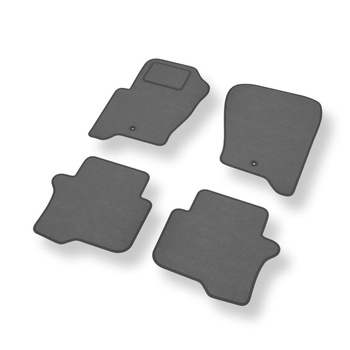 Fußmatten Auto für Land Rover Discovery IV SUV (2010-2016) - Premium Velours graue Automatten Autoteppiche