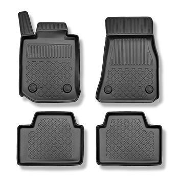 TPE Fußmatten Auto für BMW 3er G20, G21, G80 Touring, Limousine (03.2019-....) - schwarz Automatten Autoteppiche - auch mit Hybridantrieb