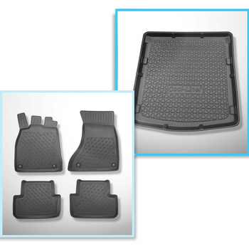 Set Kofferraumschale und angepasste Autoteppiche TPE PREMIUM für: Audi A5 8TA Sportback (2009-09.2016)