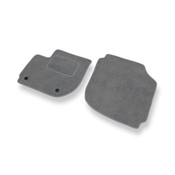 Fußmatten Auto für Honda Jazz IV Hatchback (2015-2020) - Premium Velours graue Automatten Autoteppiche