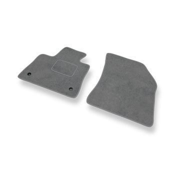 Fußmatten Auto für Opel Grandland X SUV (2017-2021) - Premium Velours graue Automatten Autoteppiche