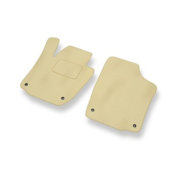 Fußmatten Auto für SEAT Toledo IV Liftback (2012-2018) - Premium Velours beige Automatten Autoteppiche