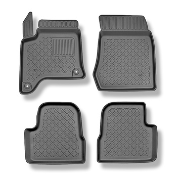 TPE Fußmatten Auto für Opel Corsa F (VI) Hybrid Hatchback (02.2024-....) - schwarz Automatten Autoteppiche