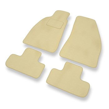 Fußmatten Auto für Alfa Romeo Spider V (1994-2006) - Premium Velours beige Automatten Autoteppiche