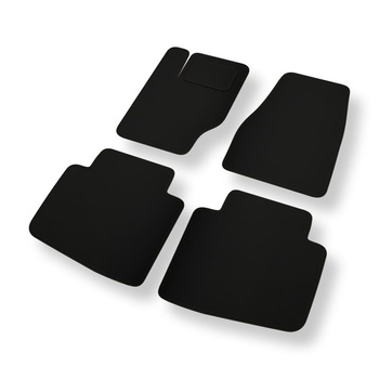 Fußmatten Auto für Jeep Commander I SUV (2006-2010) - schwarze Automatten Autoteppiche