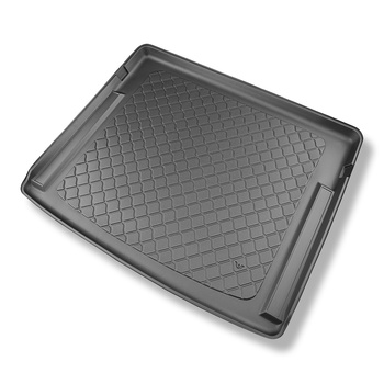 Kofferraumwanne für Nissan Ariya SUV (09.2022-....) - Kofferraummatte rutschfest Schutzmatte - obere Ladefläche; Varioboden im hoechsten Ebene; auch für Modelle mit Schienen
