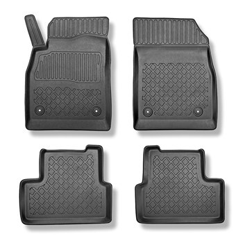 TPE Fußmatten Auto für Opel Astra J Hatchback (10.2009-10.2015) - schwarz Automatten Autoteppiche