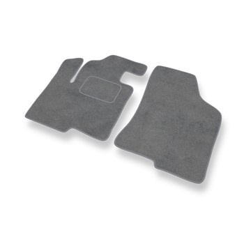 Fußmatten Auto für Hyundai Santa Fe II SUV (2006-2012) - Premium Velours graue Automatten Autoteppiche