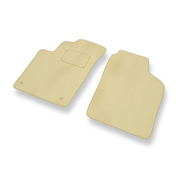 Fußmatten Auto für Kia Picanto I Hatchback (2004-2010) - Premium Velours beige Automatten Autoteppiche