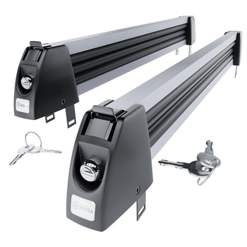 Skiträger auf dem Dachgepäckträger - Ski rack M-7703s - silber - für 3 Skipaare oder 2 Snowboards