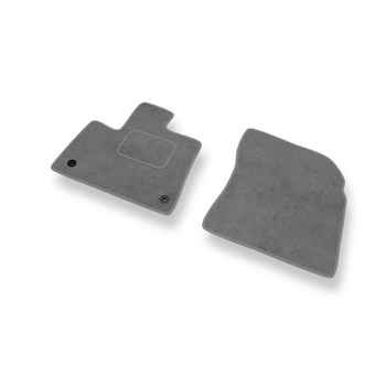 Fußmatten Auto für Peugeot Rifter Van (2019-....) 5-Sitzer - Premium Velours graue Automatten Autoteppiche