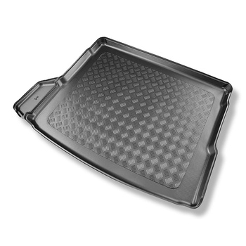 Kofferraumwanne für BMW X3 (G45) mild hybrid 48 V SUV (11.2024-....) - Kofferraummatte rutschfest Schutzmatte - linke Ausbuchtung bei Modellen mit Netztasche abschneidbar
