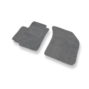Fußmatten Auto für Opel Agila B Hatchback (2008-2014) - Premium Velours graue Automatten Autoteppiche