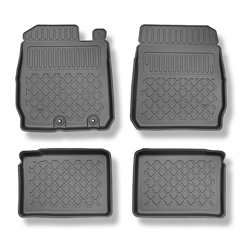 TPE Fußmatten Auto für Dacia Spring Crossover (2024-....) - schwarz Automatten Autoteppiche