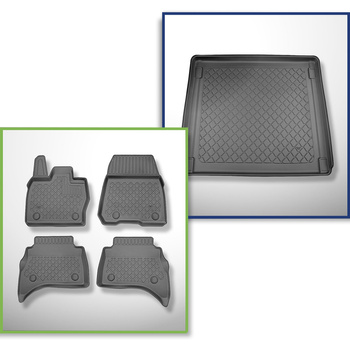 Set Kofferraumschale und angepasste Autoteppiche TPE für: Land Rover Range Rover Sport III (L461) SUV (09.2022-....) - auch mit Hybridantrieb