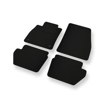 Fußmatten Auto für Ford Fiesta VIII Hatchback (2017-2023) - schwarze Automatten Autoteppiche