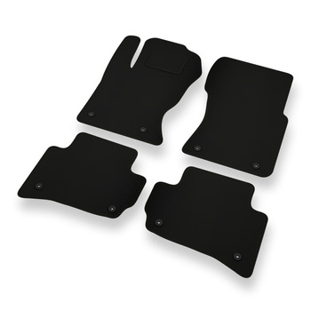 Fußmatten Auto für Jaguar F-Pace SUV (2016-....) - schwarze Automatten Autoteppiche