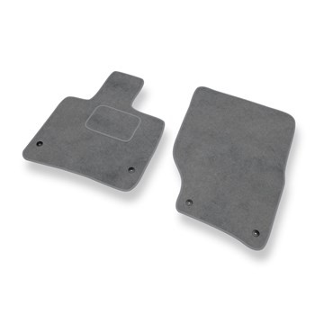 Fußmatten Auto für Audi Q7 I SUV (2005-2015) - Premium Velours graue Automatten Autoteppiche