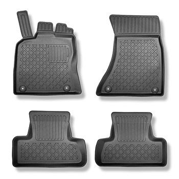 TPE Fußmatten Auto für Audi Q5 I 8R SUV (11.2008-12.2016) - schwarz Automatten Autoteppiche