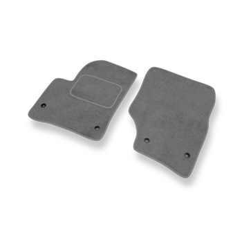 Fußmatten Auto für Volkswagen Touareg I SUV (2002-2010) - Premium Velours graue Automatten Autoteppiche