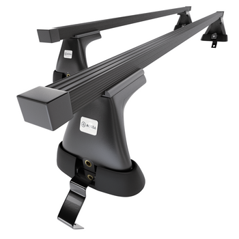 Stahl-Dachträger für Skoda Octavia mk II (2009-2012) - schwarz Dachträger Dachgepäckträger - ohne Montagelemente