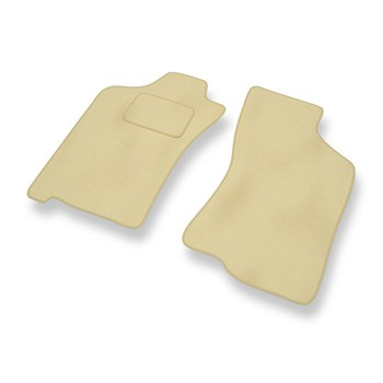 Fußmatten Auto für Fiat Albea Limousine (2002-2010) - Premium Velours beige Automatten Autoteppiche