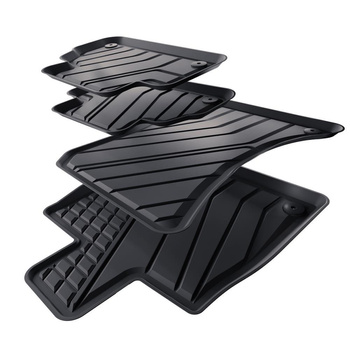 TPE Fußmatten Auto für Audi Q5 II SUV, Sportback (2017-....) - schwarz Automatten Autoteppiche