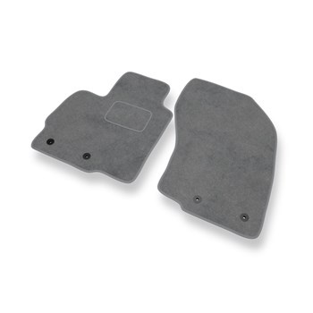 Fußmatten Auto für Citroen C4 Aircross SUV (2012-2017) - Premium Velours graue Automatten Autoteppiche