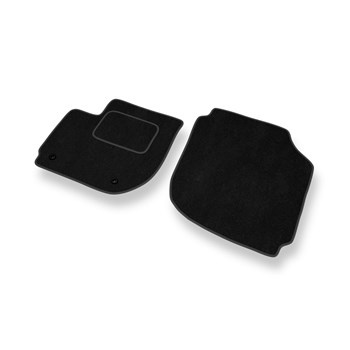 Fußmatten Auto für Honda Jazz IV Hatchback (2015-2020) - Premium Velours schwarze Automatten Autoteppiche