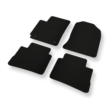 Fußmatten Auto für Hyundai Kona Crossover (2017-2023) - schwarze Automatten Autoteppiche