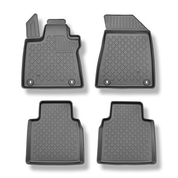 TPE Fußmatten Auto für MG HS II SUV (07.2024-....) - schwarz Automatten Autoteppiche - nicht fuer Plug-in Hybrid