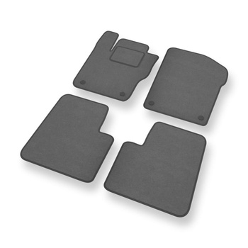 Fußmatten Auto für Mercedes-Benz M Klasse W166 SUV (2012-2015) - Premium Velours graue Automatten Autoteppiche