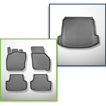 Set Kofferraumschale und angepasste Autoteppiche TPE für: Audi A3 8Y Limousine (04.2020-....)