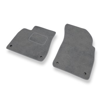 Fußmatten Auto für Audi Q7 II SUV (2015-....) - Premium Velours graue Automatten Autoteppiche