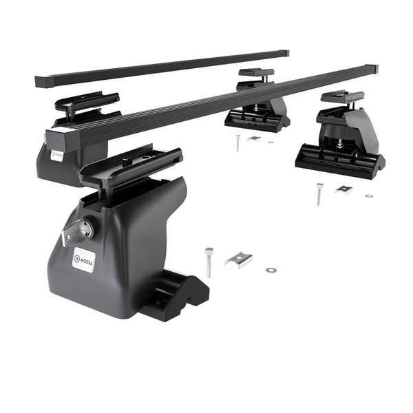 Stahl-Dachträger für Nissan Pathfinder R50 (2001-2004) - schwarz Dachträger Dachgepäckträger - T-profil