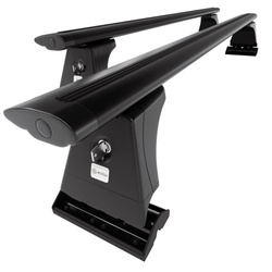 Aluminium-Dachträger für Citroen C3 (2009-2016) - schwarz Dachträger Dachgepäckträger - Montagepunkte