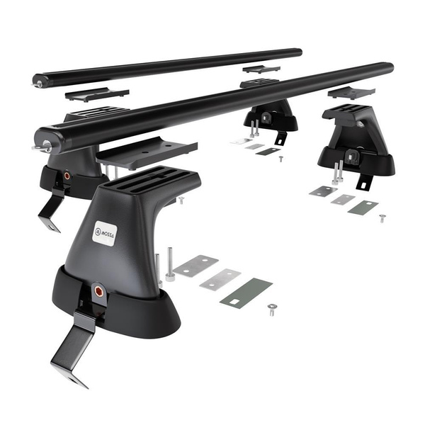 Aluminium-Dachträger für Ford Mondeo mk IV (2007-2014) - schwarz Dachträger Dachgepäckträger - ohne Montagelemente