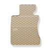 Gummifußmatten Auto für BMW 5er E60, E61 (2003-2010) - Gummimatten Gummi Fußmatten - beige