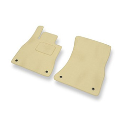 Fußmatten Auto für Mercedes-Benz S Klasse W222 Coupé, Limousine (2013-2020) - Premium Velours beige Automatten Autoteppiche