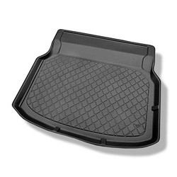 Kofferraumwanne für Mercedes-Benz C Klasse W204 Limousine (04.2007-02.2014) - Kofferraummatte rutschfest Schutzmatte - hintere Sitze umlegbar; ohne linke Ausbuchtung