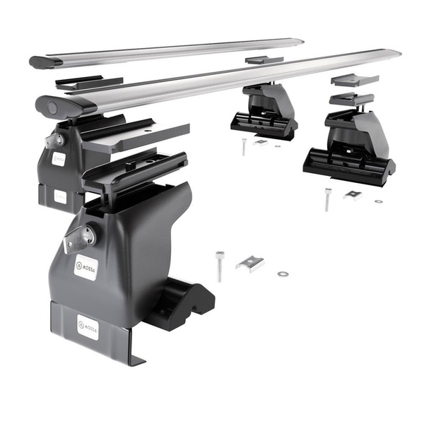 Aluminium-Dachträger für Skoda Superb mk I (2002-2004) - silbern Dachträger Dachgepäckträger - ohne Montagelemente
