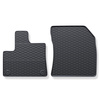 Gummifußmatten Auto für Peugeot Partner III Van (2018-....) - Gummimatten Gummi Fußmatten - schwarz - 2 Stk.