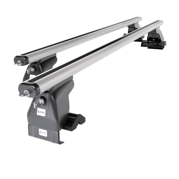 Aluminium-Dachträger für Smart Forfour (2004-2006) - silbern Dachträger Dachgepäckträger - ohne Montagelemente