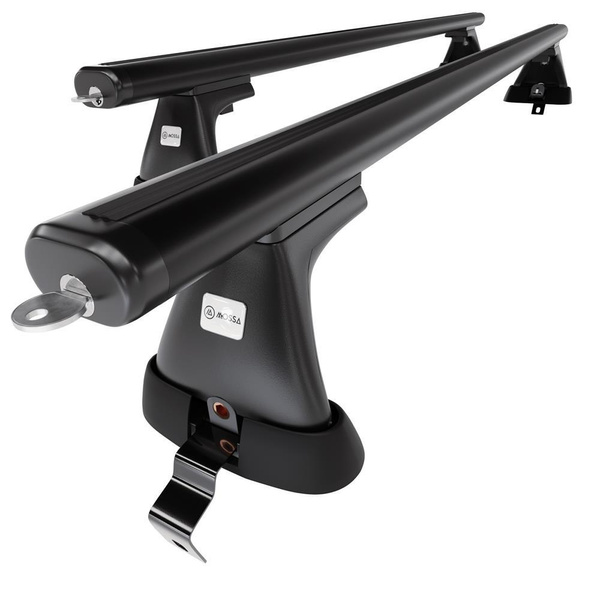 Aluminium-Dachträger für Volvo S60 (2010-2018) - schwarz Dachträger Dachgepäckträger - ohne Montagelemente