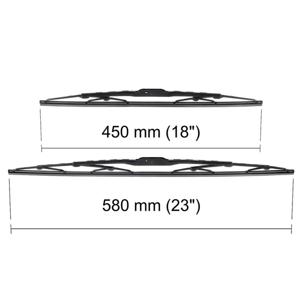 Vordere Scheibenwischer für Fiat Albea Limousine (01.2002-12.2012) - Wischerblätter Standard