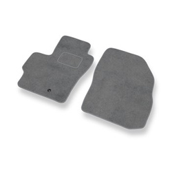 Fußmatten Auto für Mazda 3 I Hatchback, Limousine (2003-2009) - Premium Velours graue Automatten Autoteppiche